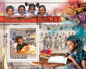 TOGO - 2011 - U N I C E F - Perf Souv Sheet -Mint Never Hinged