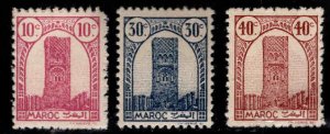 French Morocco Scott 178-180 MNH** stamps