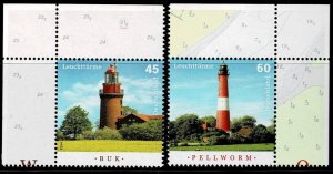 Germany 2014,Sc.#2793-4 MNH,  Lighthouses