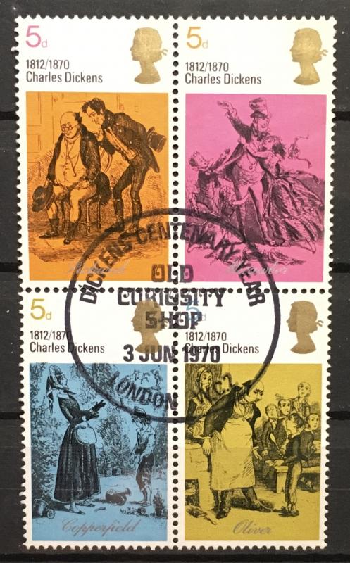 Great Britain 617-620 block of four used  *628