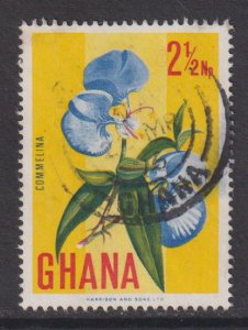 Ghana   #289  used 1967  2 1/2np  flower