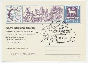 Postal stationery / Postmark Poland 1973 Nicolaus Copernicus - Astronomer