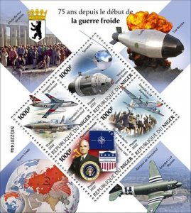 Niger - 2022 Cold War Anniversary - 4 Stamp Sheet - NIG220144a