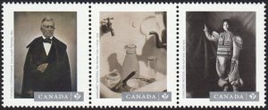 150th PHOTOGRAPHY -1 = Strip of 3 from Souvenir Sheet Canada 2013 #2626a-c MNH.