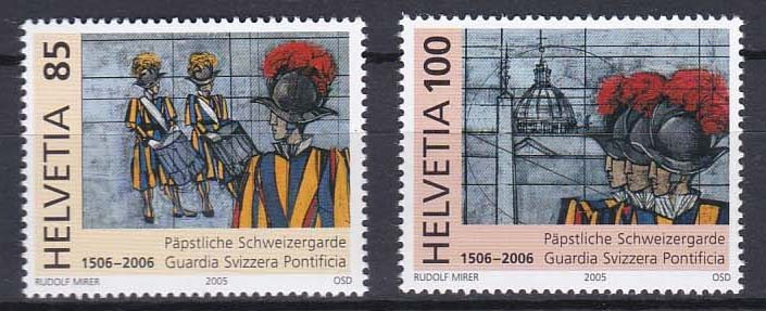 2005 - SWITZERLAND, Swiss Papal Guards - Sc# 1224-1225 - MNH**