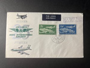 1961 Ireland Airmail First Day Cover FDC Dublin Aer Lingus Irish International