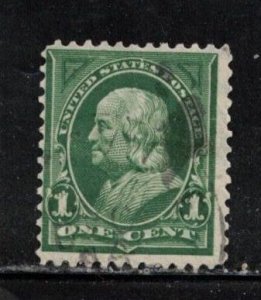 USA Scott # 279a Used  - Benjamin Franklin