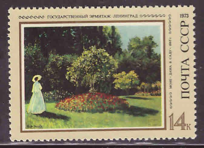 Russia Scott 4145 MNH** 1973 Monet Art stamp