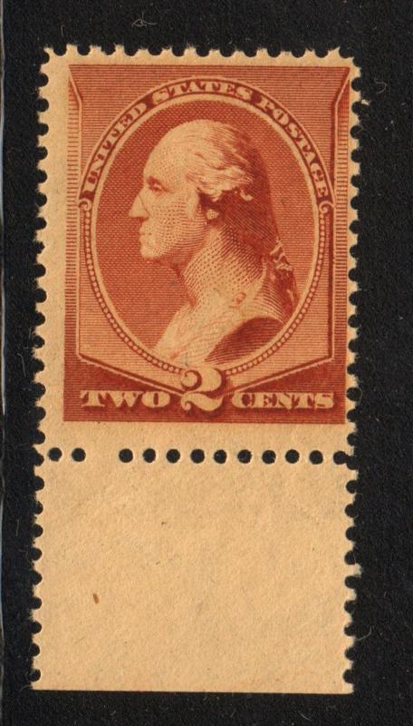 1883  Sc 210  2¢ brown  MNH  OG  nice  single