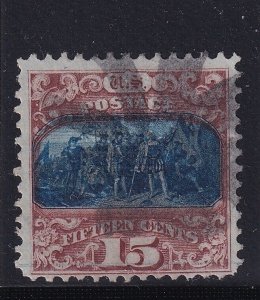 119 F-VF used neat cancel with nice color cv $ 190 ! see pic !