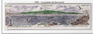 SPM ,  St. Pierre et Miquelon 1991 - Natural Heritage  MNH  Pair # 573a