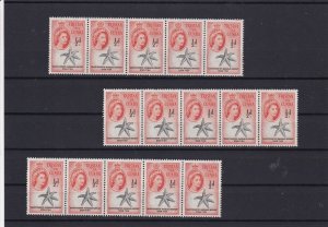 Tristan Da Cunha Mint Never Hinged Stamps Strips ref R 18310