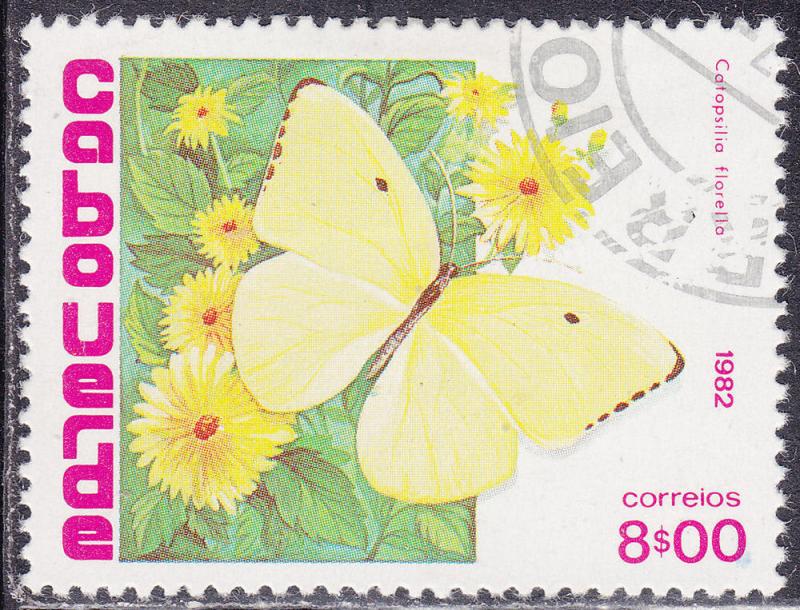 Cape Verde 459 Used 1982 Catopsili Florella, Butterfly