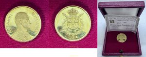 MEDALLA JUAN CARLOS I REY DE ESPAÑA ORO 3,50gr 917/1000