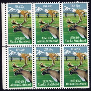 Scott #2066 Alaska Statehood Block of 6 Stamps - MNH