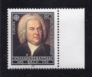 Germany 1985 80pf Europa Bach, Scott 1441 MNH, value = $1.50