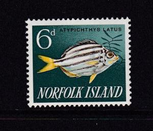 Norfolk Island 1962 Fish 6d HM SG43