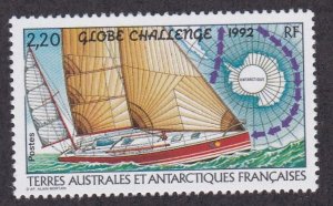 Fr. Southern Antarctic Terr., # 167, Globe Challenge Yacht Races, NH, 1/2 Cat