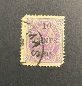 Danish West Indies Scott Number 15 Used