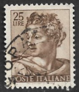 ITALY 1961 25L Isaiah from Sistine Chapel Issue Sc 818 VFU