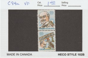 Scott# C94a 1979 21c Octave Chanute Issue VF MNH Pair