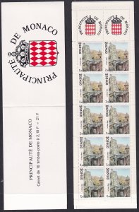 Sc# 1702a Monaco 1990 Avenues type complete 2.10fr booklet MNH $9.50