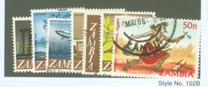 Zambia #143-48/152 Used Single