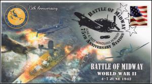 17-131, 2017, Battle of Midway, World War II, Event Cover, 75th Anniv