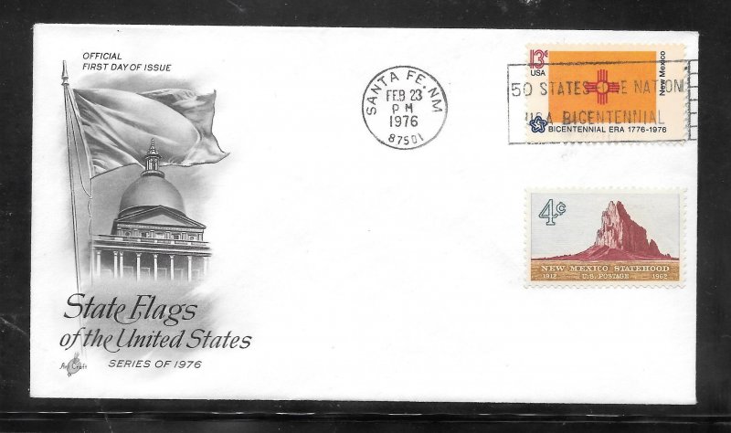 Just Fun Cover #1679 FDC NM. State Flag Artcraft Cachet. (A1509)