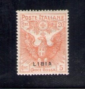 1916 LIBIA, n. 16c - Bottom Overprint - MNH** - VARIETY