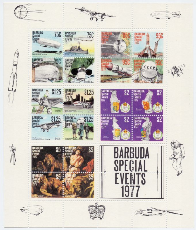 Antigua and Barbuda. 1977. bl29. Aviation. MNH.