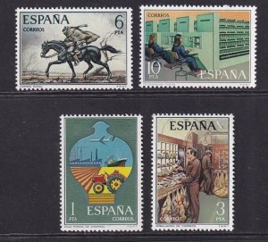 Spain   #1954-1957  MNH  1976  postal service