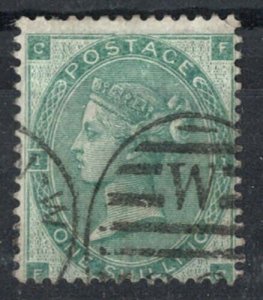 GB 1862 1s green nibbled perf otherwise very fine used sg90 cat £300