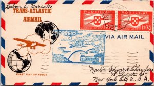 Portugal 1939 - Trans-Atlantic Airmail  - Lisbon To Marseilles - F72084