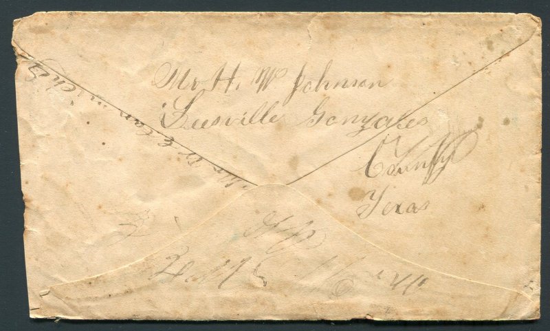 Circa 1880 Sharpsburg (Sharpsburgh), Georgia to Leesville, Texas