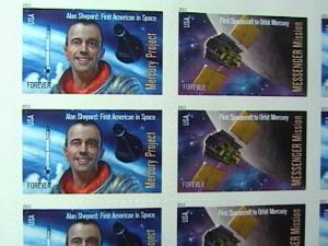 U.S.# 4527-4528(4528a)-MINT/NH--PANE OF 20---SPACE FIRSTS----2011