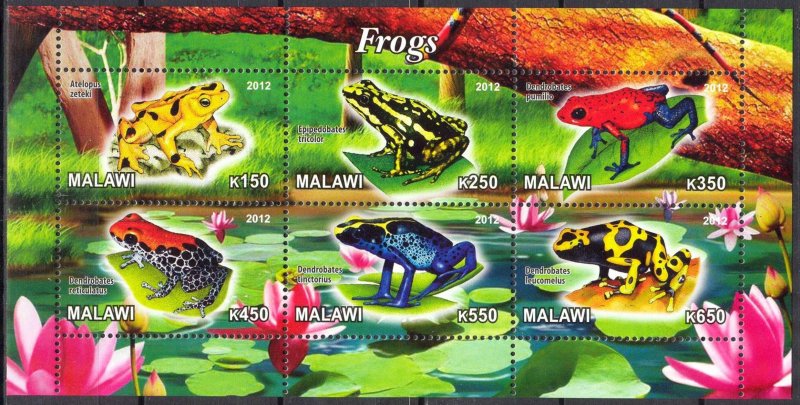 Malawi 2012 Frogs (2) MNH** Cinderella !