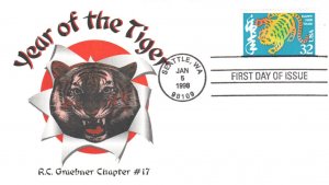 #3179 Year of the Tiger Graebner FDC