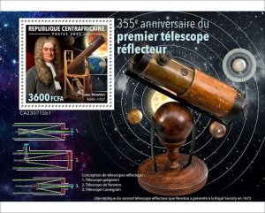 C A R - 2023 - First Reflecting Telescope - Perf Souv Sheet - Mint Never Hinged