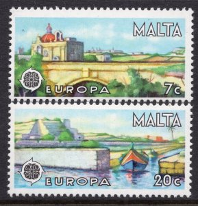 EUROPA CEPT 1977 - Malta - Landscapes - Bridge - MNH Set