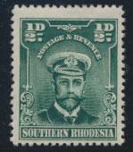 Southern Rhodesia SG 1  SC# 1 MH see scan and details