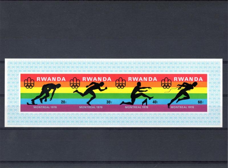 Rwanda 1976  Sc #770 Montreal Olympics SS IMPERF.MNH 