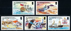 Alderney #60-64  Set of 5 MNH