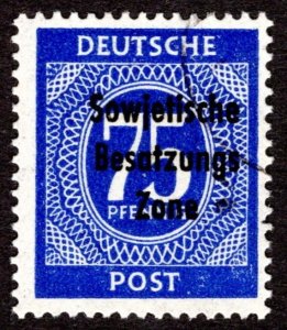 1948, Germany, 75pf, Used CTO, Sc 10N20