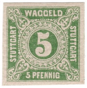 (I.B) Germany Railway : Stuttgart Waggeld 5pf