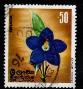 Sri Lanka #496 Exacum Trinerve - Used