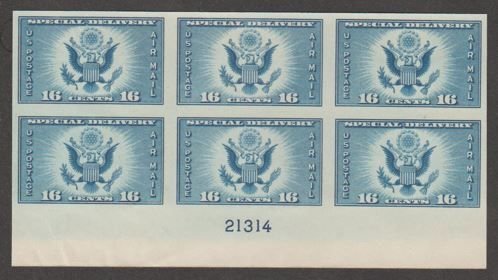 U.S. Scott Scott #771 Special Delivery Airmail Stamp - Mint NH Plate Block