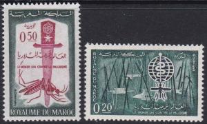 Morocco #66-67 F-VF Mint NH ** Malaria Eradication