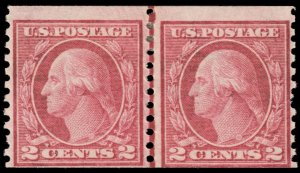 United States Scott 453 Type I, JLP (1914) Mint HR Fine OG, CV $750.00 C