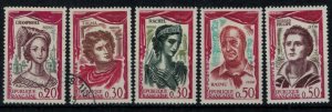 France 1961 SG1531-1535 Famous Actors - MH/Used